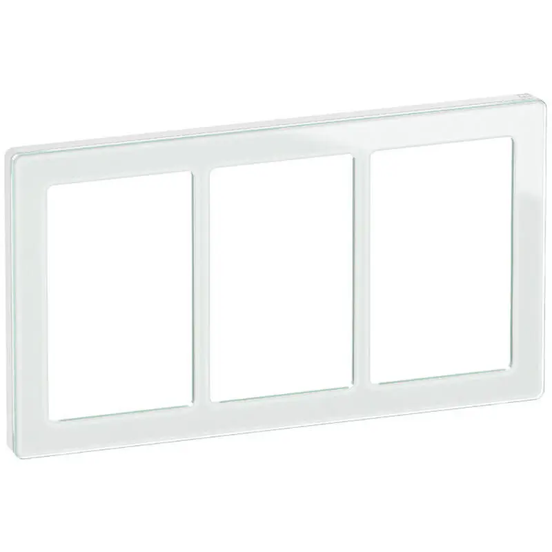 LK Fuga ramme PURE 66 glas 3x1½m - hvid