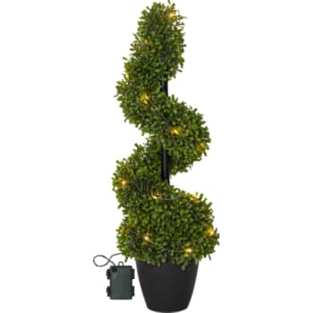 BUXBOM I POTTE m/lys 65CM til batteri