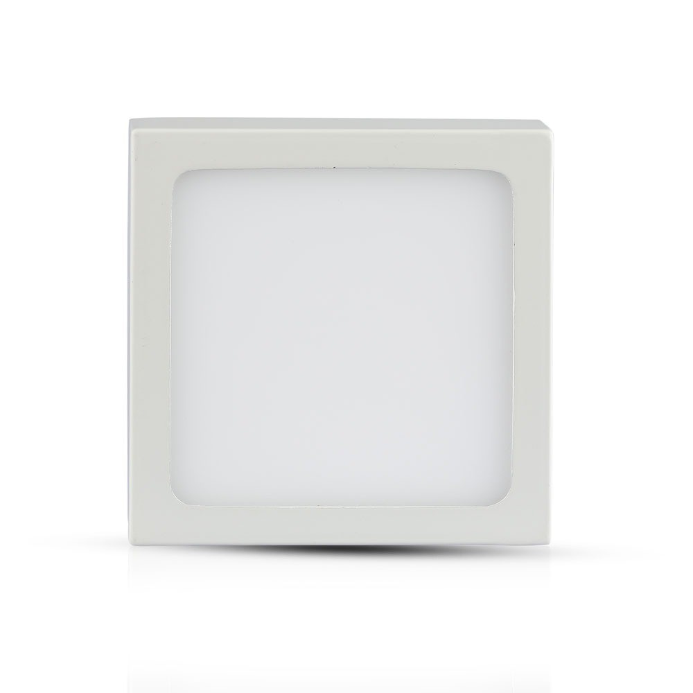 12W LED overfladepanel - 6400K, kvadratisk, 900lm, RA80, flicker free