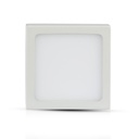 12W LED overfladepanel - 6400K, kvadratisk, 900lm, RA80, flicker free