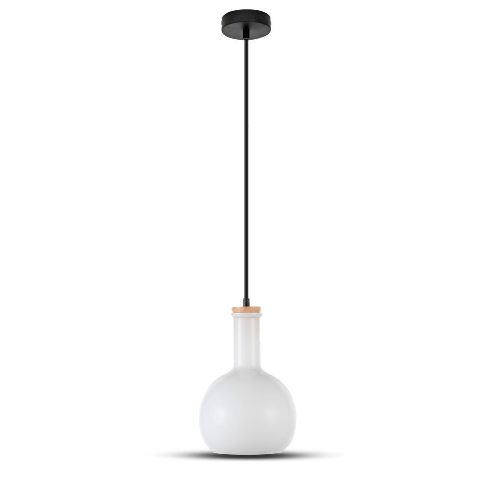 Hvid glaspendel lampe - elegant belysning til ethvert rum