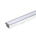 40W LED nedsænket lineært lys med Samsung chip og sølv hus, 6400K