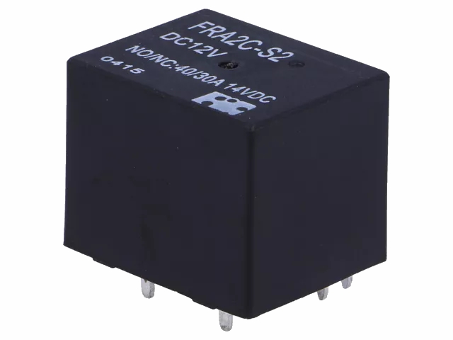 Autorelæ - 12Vdc 30A, 1 x skifte (SPDT), 7-ben