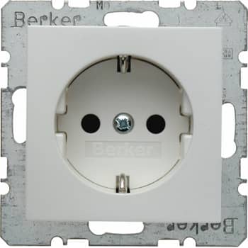 Stikkontakt S/B hvid