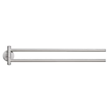 tesa® Moon 2-armet håndklædeholder rustfrit stål-look