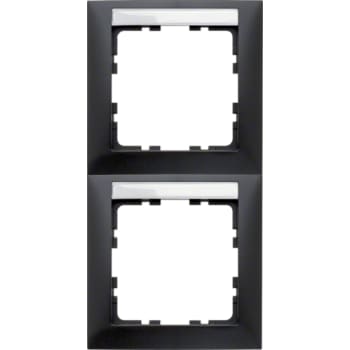 Ramme 2M med tekstfelt lod S.1 7021 mat antracit
