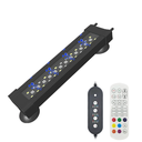 20cm RGB+NW Akvarie Armatur med Luftpumpe Tilslutning - 8W, IP68, 230V - Ideel til Farverigt og Naturligt Lys i Dit Akvarium