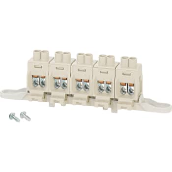 KVIK dobbelt klemme KF10xx 5x2,5-16mm² på din-skin mont. i bund