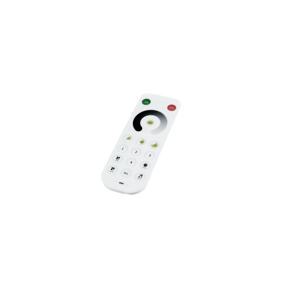 Fjernbetjening til SPI løbelys controller - 2,4ghz, 4 zoner, input 12V-24V