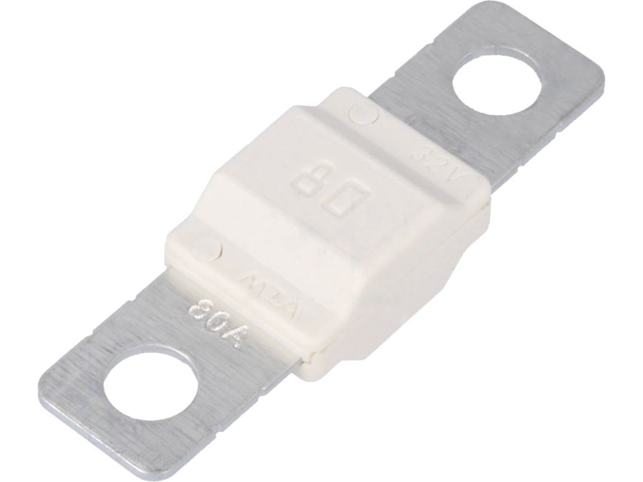 MIDIVAL autosikring - 80A, 40mm, M5 skrue