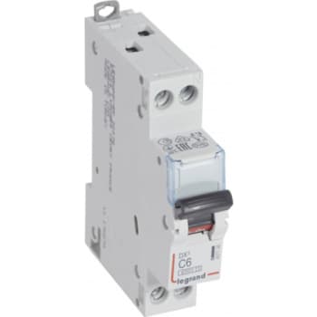 Automatsikring DX3 C 6A 1P+N, 1M, 6/10kA
