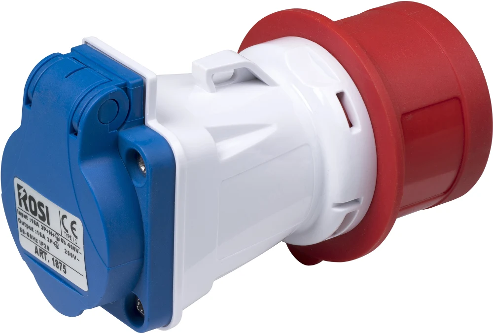 ADAPTER CEE 16A 5P STIKPROP/SCHUKO-UDTAG