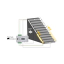 Trappe LED COB stripsæt - 2x5 meter, 12W, 24V, IP20, med sensor
