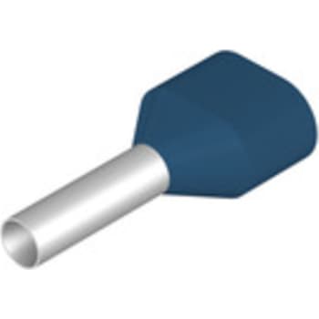 Isoleret terminalrør H2,50 dobbelt blå P50