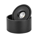 30W LED nedadrettet lys - Flad, COB, monteret, 3i1, sort hus, 28W effekt, 2500lm, RA90.