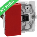 Fuga 1-pol afbryder m/LED lampe 16A uden afdækning