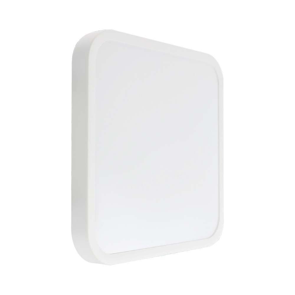Samsung VT-18 LED Kuppel Lys 18W - 3000K, firkantet, hvid ramme, IP44, RA80 - 5 års garanti