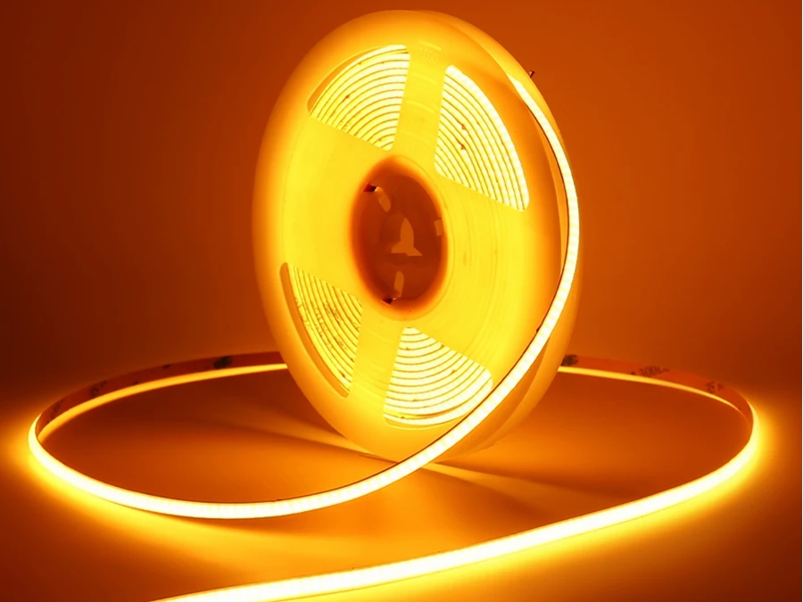 COB LED strip (IP30) - 12V, 5mm, Gylden 2200K (5m)