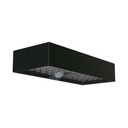 Solcelle Væglampe - Mursten, Lithium Batteri 3.7V 3000mA, 4000K, Sort