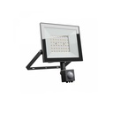 Noctis Lux 4 projektør 50W varm hvid med PIR sensor - sort, IP44, 230V, 4300lm, RA70