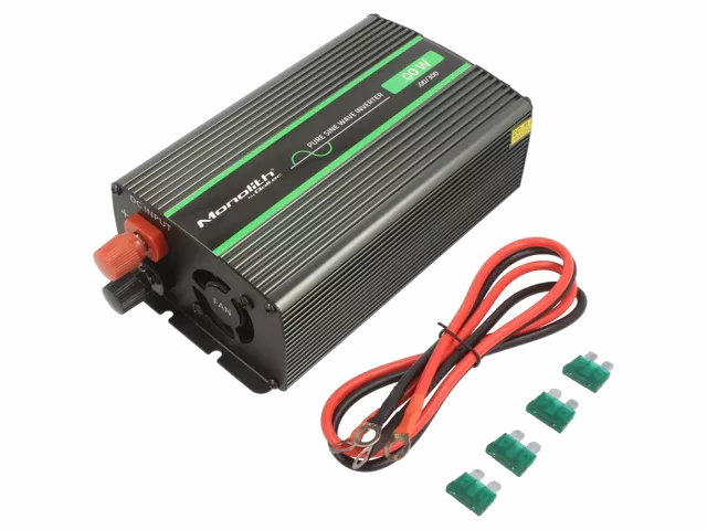 Inverter - 12Vdc til 230Vac / 300W, ren sinus (CEE7/3)