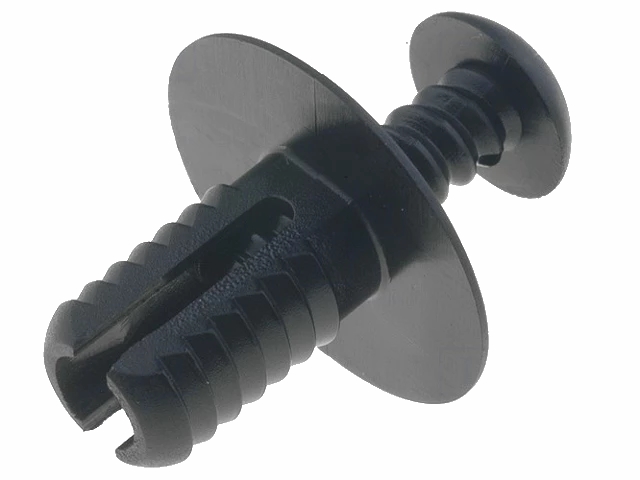 Plastnitte m. skrueindsats - Panelhul Ø8mm, L14mm, Sort