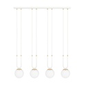 Glam 4 Hvid/Opal Pendellampe - Ø15 cm, E14, 230V, Max 10W (Lyskilde ikke inkluderet)