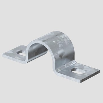 Kabelbøjle 823  FT To lasker 20 mm varmgalvaniseret
