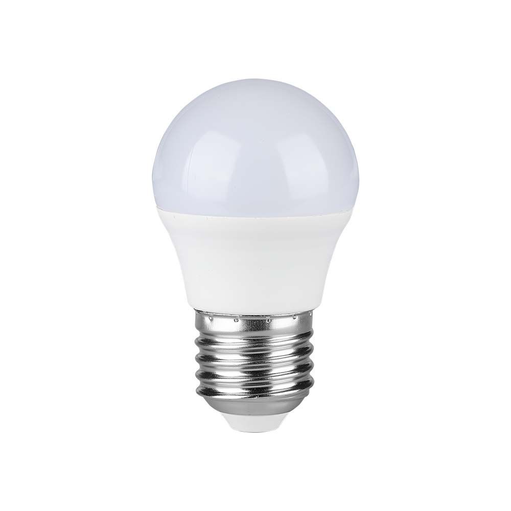 G45 LED Pære 3,7W E27 med Samsung Chip og 5 års garanti - 3000K, 320lm, RA80
