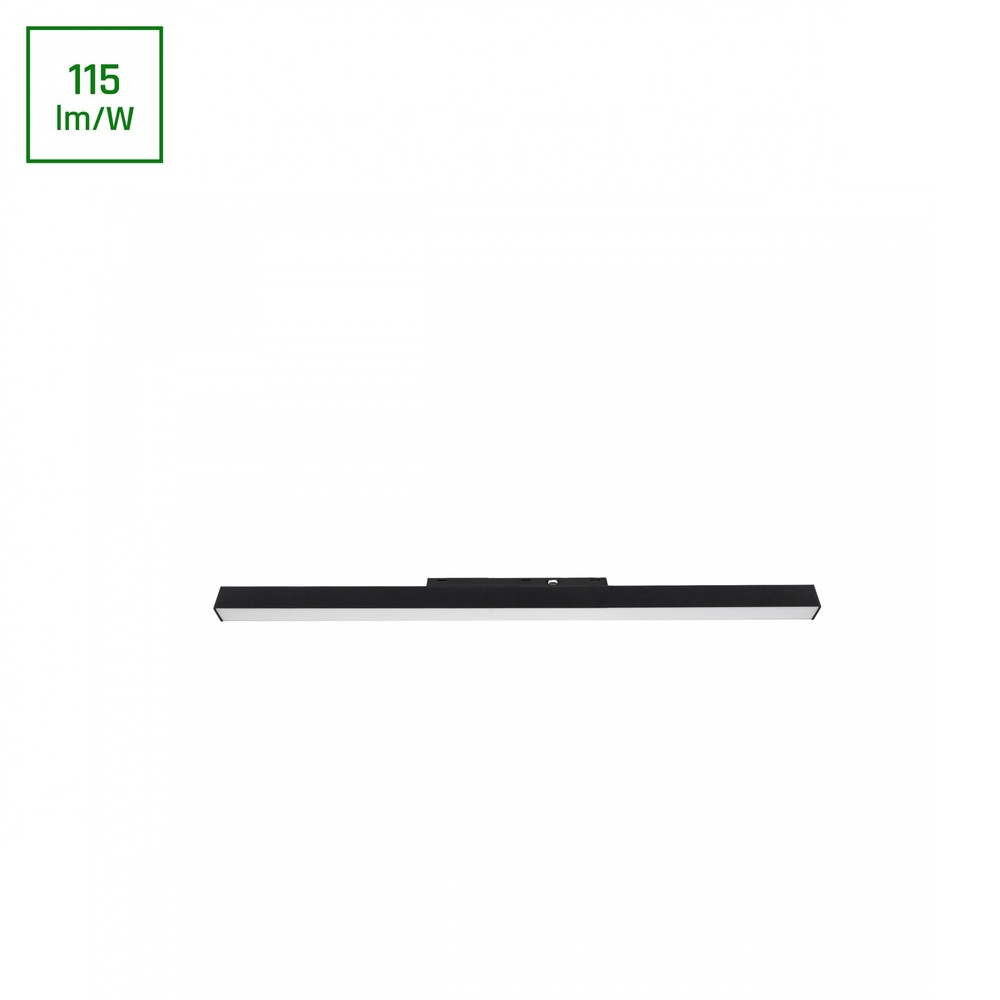 System Shift Basic Line M - Lineær Armatur, 600mm, 20W, 4000K, Sort - Effekt: 20W, Input: 48V, 700lm, RA80