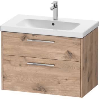 Duravit D-Code vaskeskab, 784x460mm, marmoreret eg, krom greb