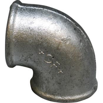 1/4" Galvaniseret vinkel 90° muffe/muffe