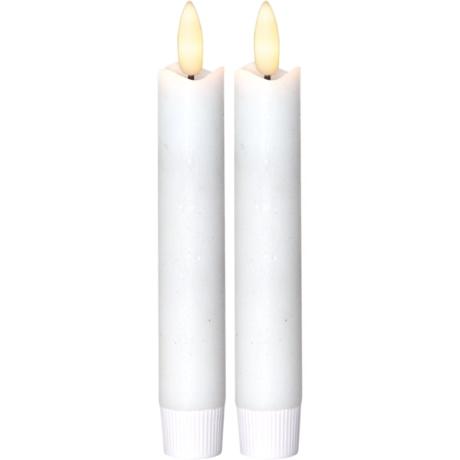 LED kronelys 15cm 2-pak