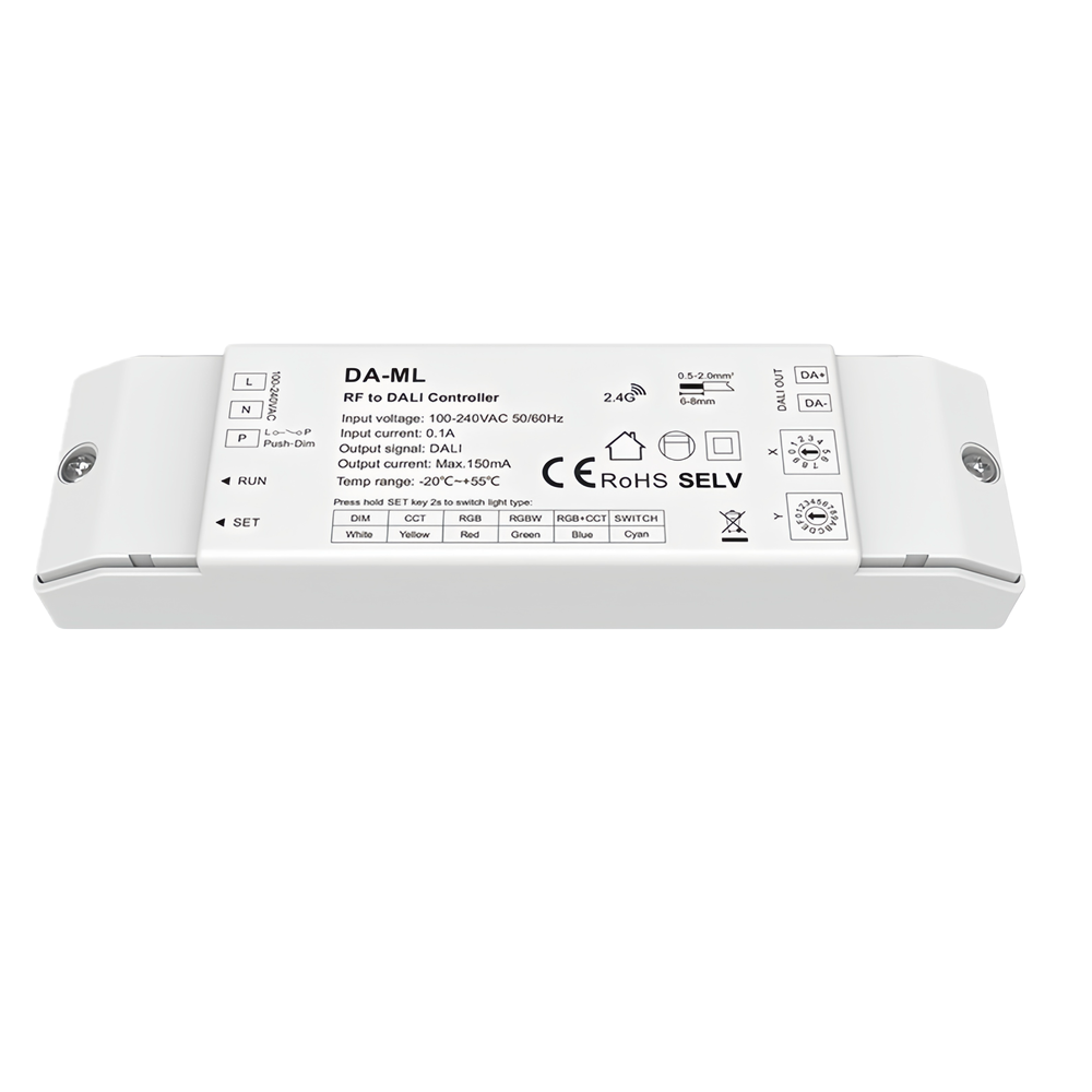 LEDlife rWave DALI controller - Push-dim, 2-vejs aflasting, 230V input
