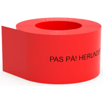 Kabelafdækning, rød, STÆRKSTRØM, 100 x 1,8 mm, 50 m