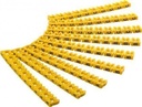 Kabelmarkerings clips - Bogstaver A-C, 3x30 gul (<Ø4mm)