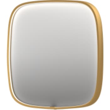 Sanibell SP31 spejl 60x60cm på børstet mat guld aluramme