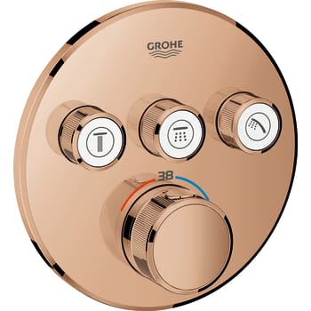 Grohtherm SmartControlTermostat til indbygning med 3 ventiler