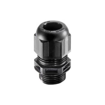 Forskruning M20 Polyamid IP68, Ø7,5-11,3mm, gevind: 9mm, sort