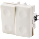 FESH SWITCH Curveline Afbryder Dobb. Korr. 1,0 - Hvid
