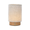 Opladbar LED bordlampe med touch-dæmpning, 3000K lysstyrke og beige hus