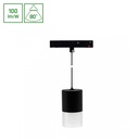 SYSTEM SHIFT BASIC - Sort hængende LED-armatur med 1100mm ledning, 6W, 3000K, 300lm, RA80