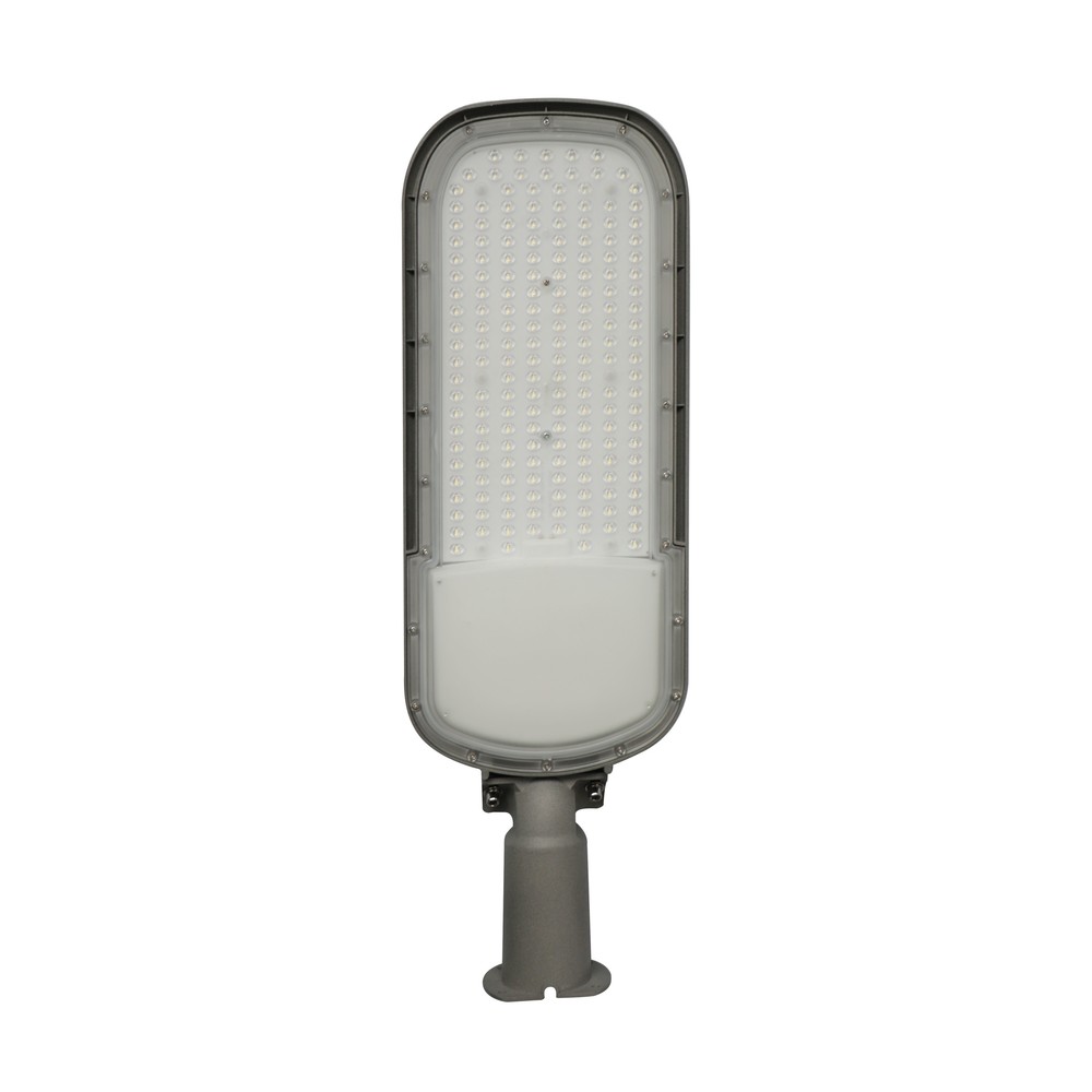 Gadelampe STREETOS 2 150W - Neutral Hvid, 230V, 145/75°, IP65, IK09, 675x218x75mm, Grå, Skumringssensor