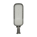 Gadelampe STREETOS 2 150W - Neutral Hvid, 230V, 145/75°, IP65, IK09, 675x218x75mm, Grå, Skumringssensor