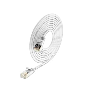 Patchkabel SLIM U/FTP skærmet Kat.6 0,5M PVC Ø3,8mm hvid
