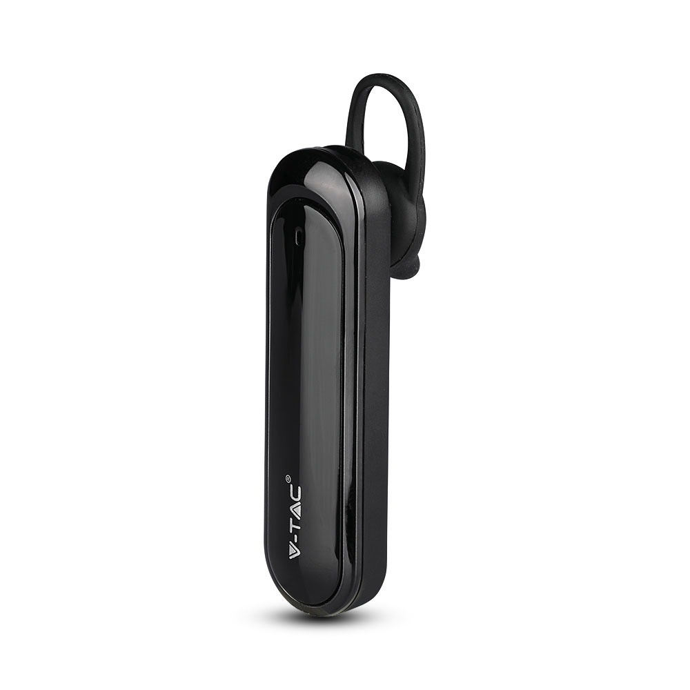 Sort Bluetooth headset med 170mAh batteri