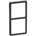 LK Fuga ramme SLIM 55 2x1m - koksgrå