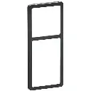 LK Fuga ramme SLIM 55 2½m - koksgrå