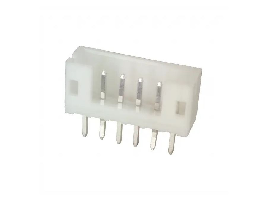 Ledning-til-print fatning - JST PH, 6pol, 2mm benafst.