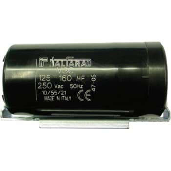 Startkondensator 50-63UF 330V Ø46 x 98 mm, med bøjle